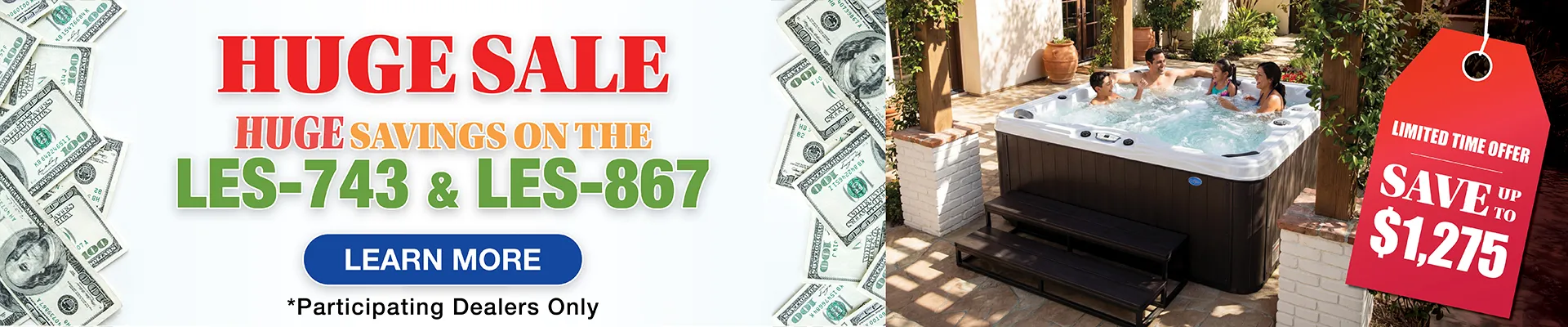 Calspas hot tub being used in a family setting - Billerica